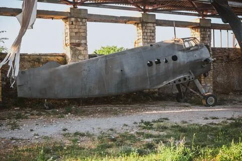 An old abandoned plane Stock-Fotos