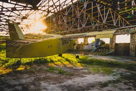 An old abandoned plane Foto stock