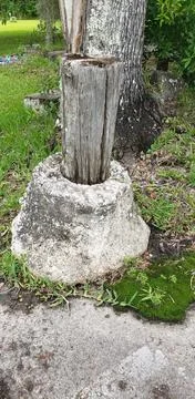 An Old Abandoned Post Stock Photos