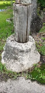 An Old Abandoned Post Stock Photos