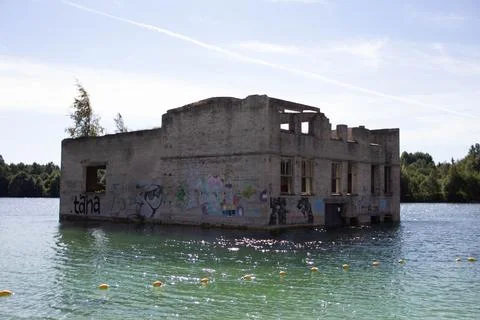 Old abandoned prison 스톡 사진