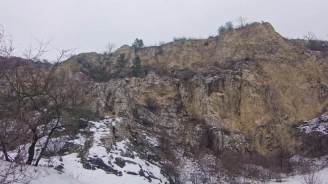 Old abandoned quarry Video stock 86463167