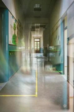 Old abandoned school Stock Photos