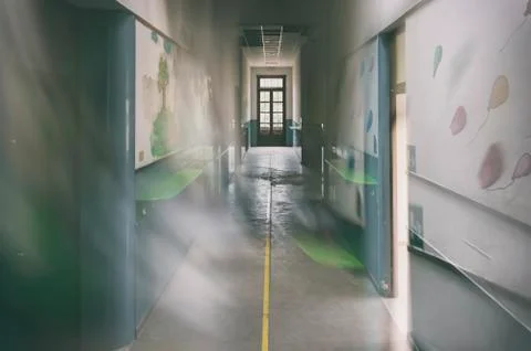 Old abandoned school Stock Photos