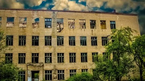 Old Abandoned School Stock Photos
