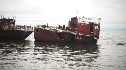 Old Abandoned Ships Видео 73909223