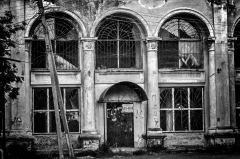 Old abandoned store Stock Photos