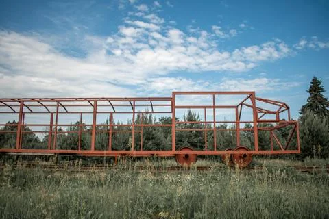 Old abandoned train Foto stock