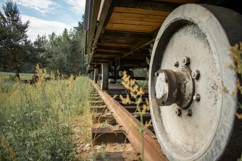 Old abandoned train 스톡 사진