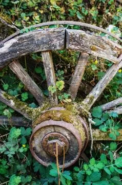 Old Abandoned Wagon Foto stock