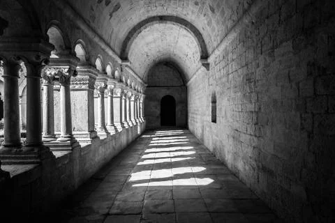 Old Abbey Galley Stock Photos