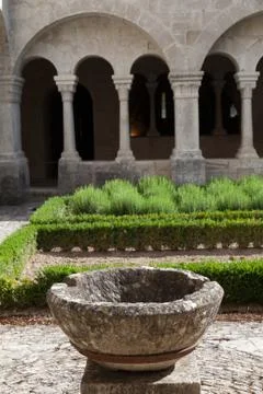 Old Abbey Garden Foto stock