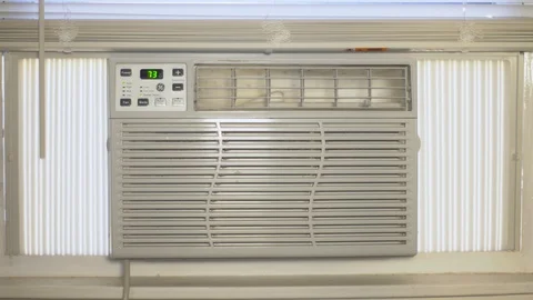 Old AC, conditioner Stock Footage 96088407