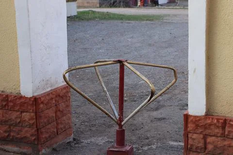 Old acces control gate Foto stock