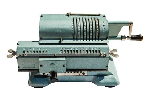 Old adding machine Stock Photos