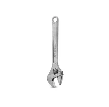 Old adjustable wrench. Stock Photos