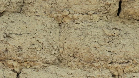 Old adobe wall closeup Stock Footage 49246451