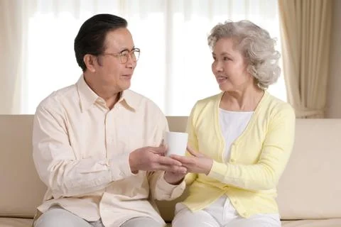 Old age life of the elderly Stock Photos