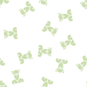Old age man glyph vector seamless pattern Illustrazione stock