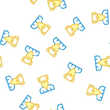 Old age man vector seamless pattern Illustrazione stock