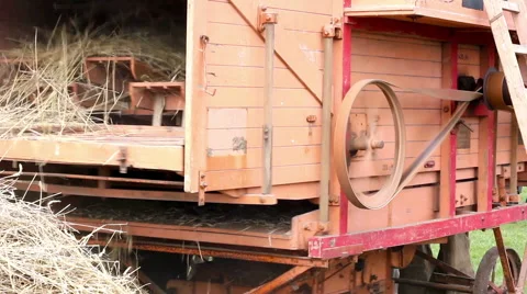 Old agricultural machine Stock Footage 47580164