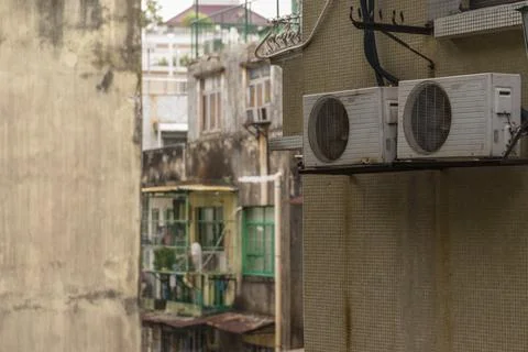 Old Air Conditioner Foto stock