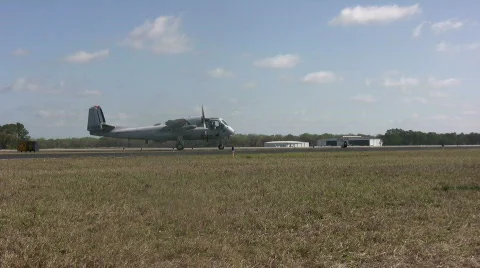 Old air force airplane Stock Footage 658352