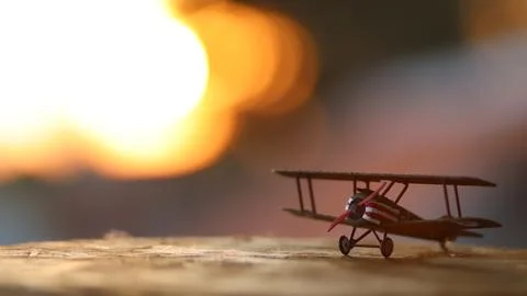 Old air plane model kit Stock Photos