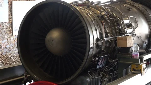 Old Aircraft Engine Exposition at Motor Show Stockbeeldmateriaal 71472569