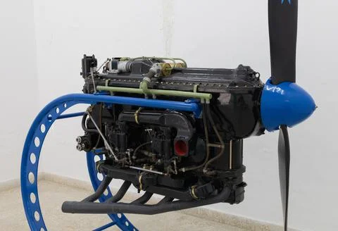 Old Aircraft Engine 스톡 사진