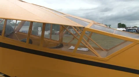 Old airplane Stock Footage 7761771