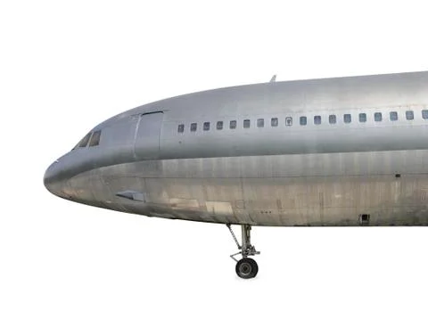 Old airplane front side view Stock Photos