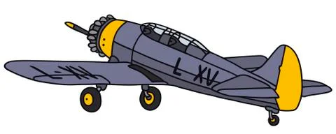 Old airplane Stock Illustration