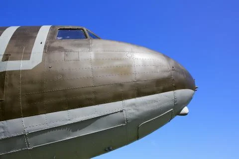 Old airplane nose Stock Photos