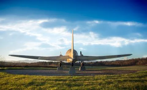 Old airplane Stock Photos
