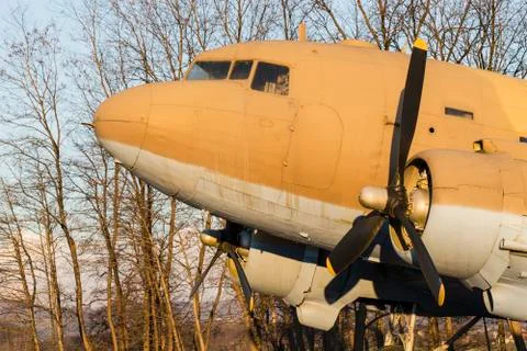 Old airplane Stock Photos