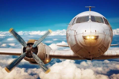 Old airplane 스톡 사진