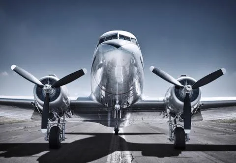 Old airplane 스톡 사진