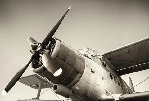 Old airplane Stock Photos