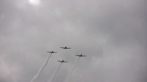 Old airplanes Stock Footage 400835