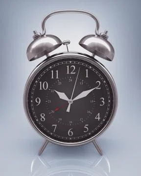 Old Alarm Clock Stock Illustration