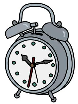 The old alarm clock Stock Illustration