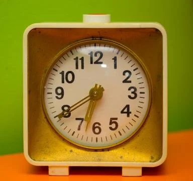 Old alarm clock Foto stock