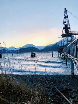 Old Alaskan mill Stock Photos
