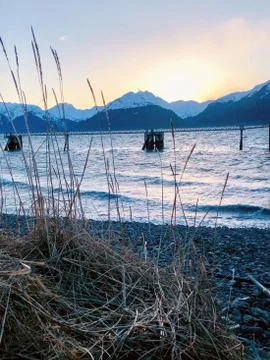 Old Alaskan mill Stock Photos