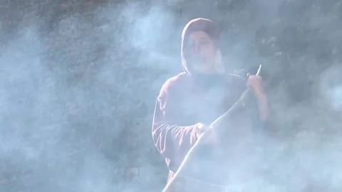 Old Alchemy Scientist Sorcerer Stock Footage 141204115