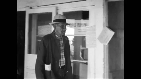 Old American People Going To The Polls To Vote In The Forties Stock Footage 150812290