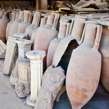 Old amphoras Stock Photos