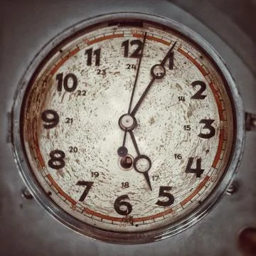 Old analog clock Stock Photos