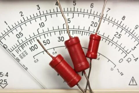 Old analog multimeter Stock Photos
